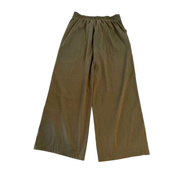 Max Studio Wide Leg Pull On Pants Womens XL Green Career Office Boho Chic - Picture 2 of 16